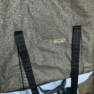 Victoria's Secret Gold Glitter Tote Bag
